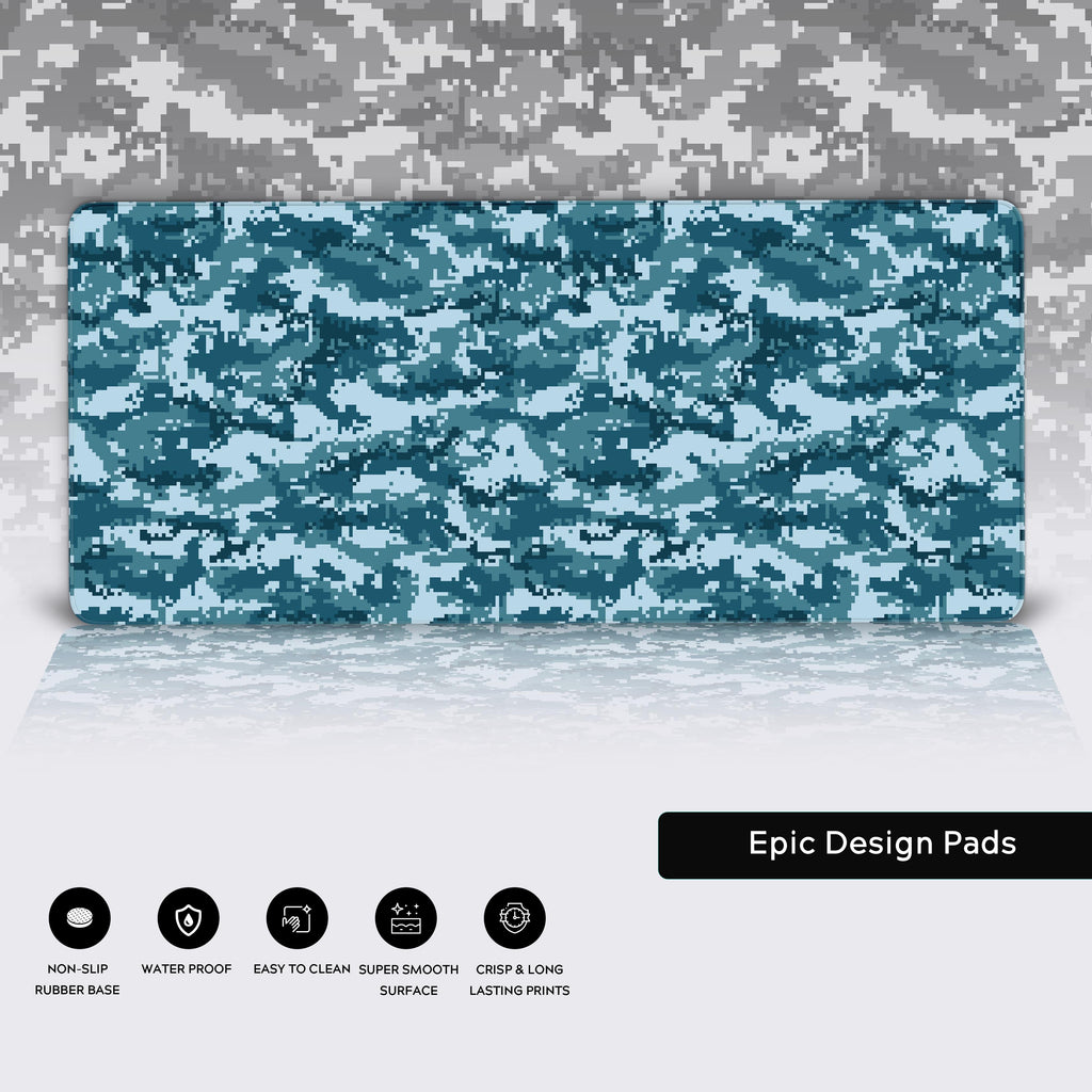 Aqua Pixel Camo
