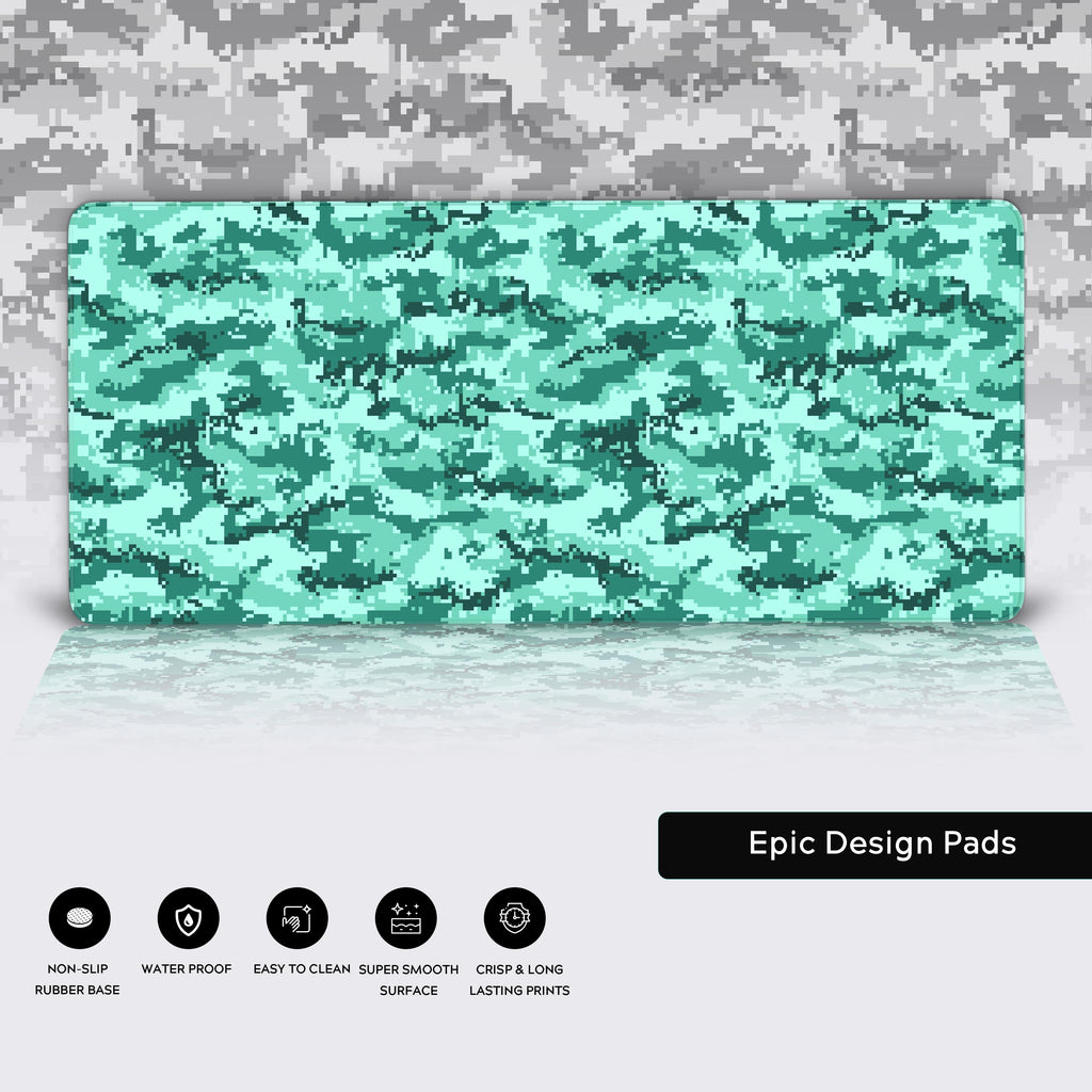 Teal Pixel Camo