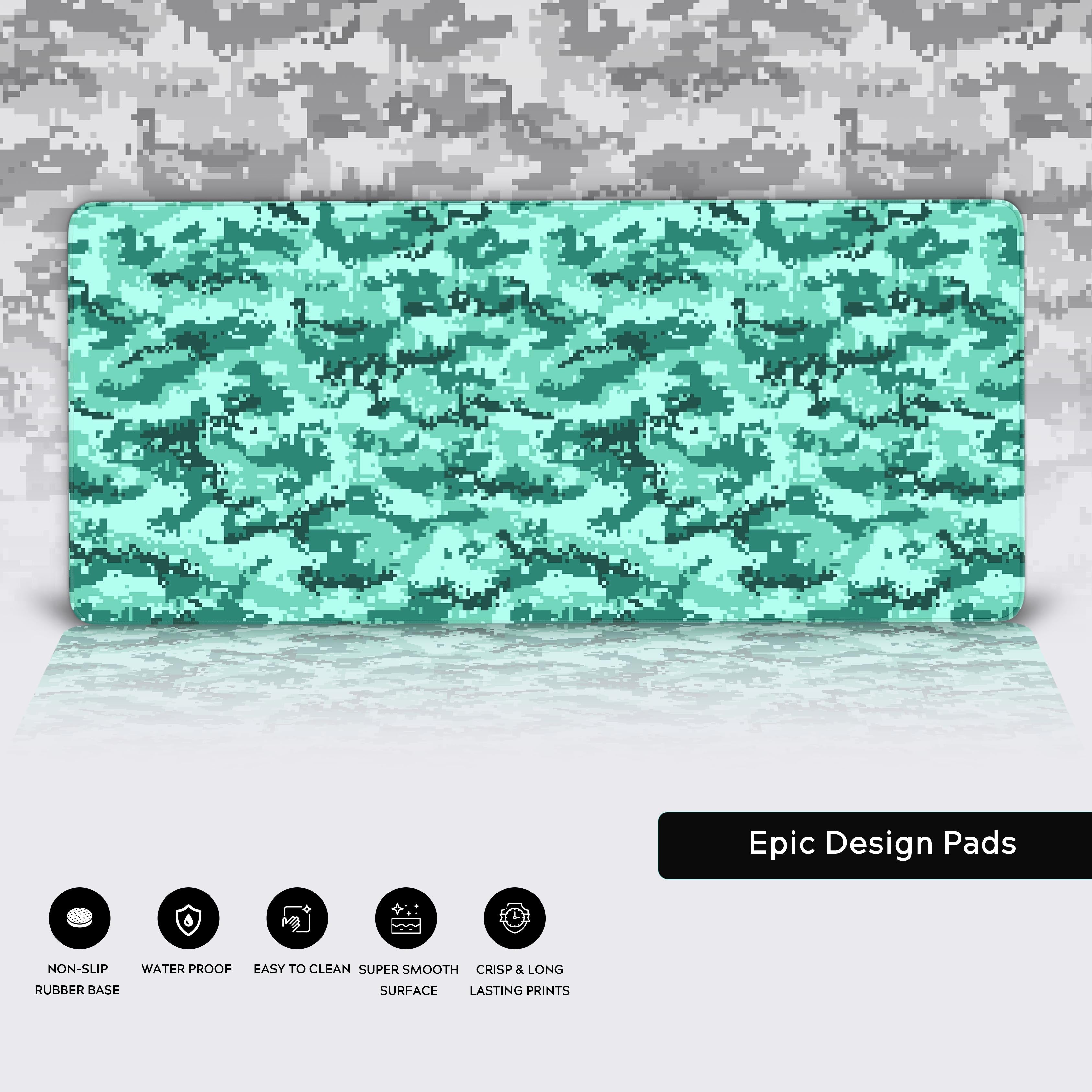 Teal Pixel Camo