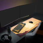 Sunset Desert Landscape Desk Pad