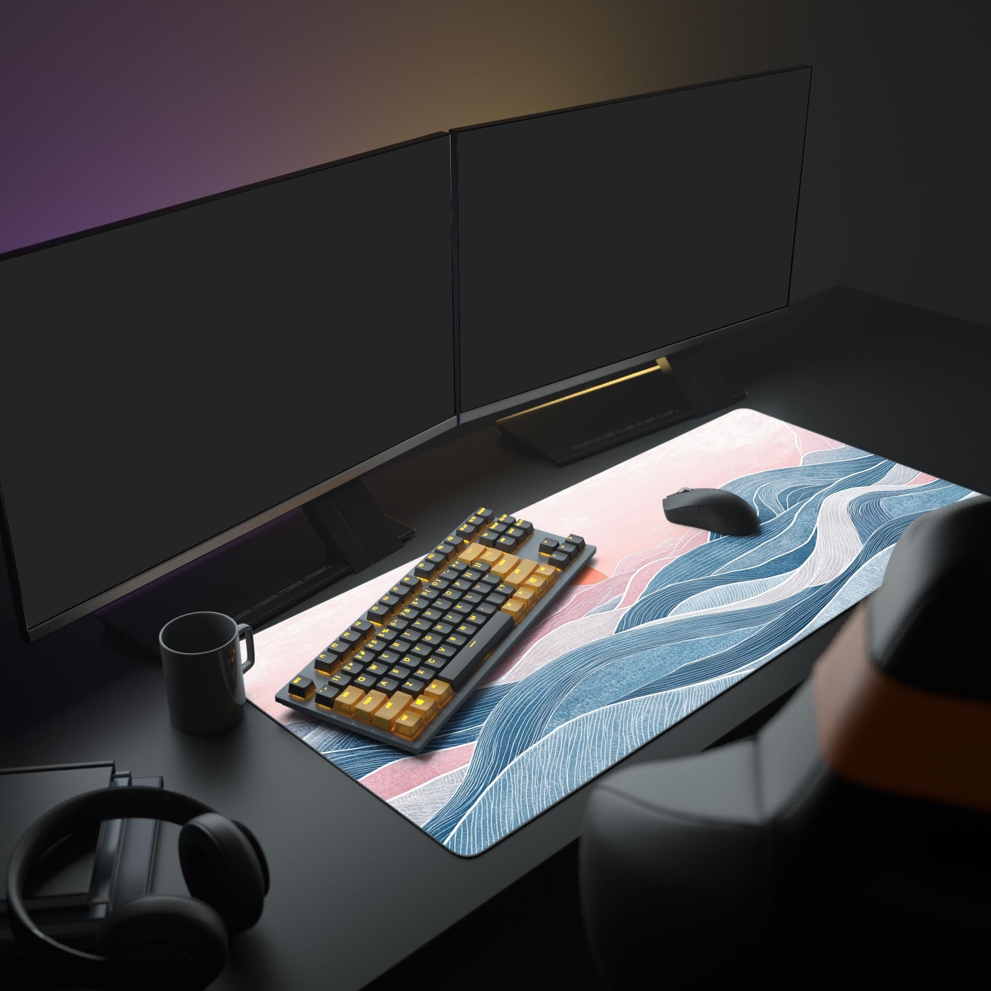 Coastal Aesthetic Desk Pad
