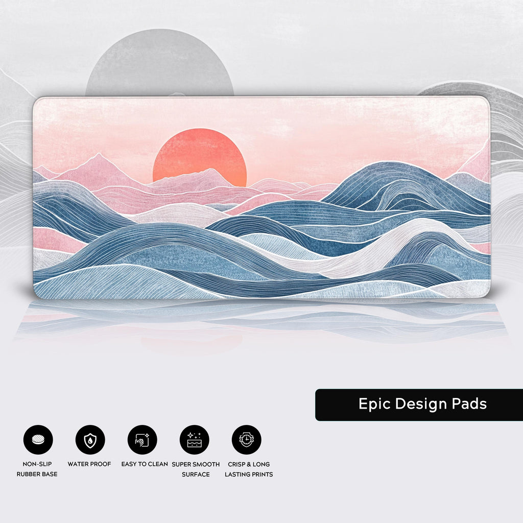Coastal Aesthetic Desk Pad