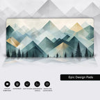 Geometric Mountain Desk Pad