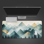 Geometric Mountain Desk Pad